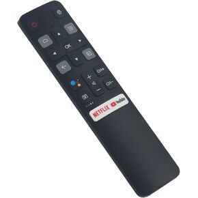 PERFASCIN Replacement Voice Remote RC802V-FNR1 Fit for TCL Smart TV 50C716(P10) 50C717(P10) 50P65US(F604) 50P715(V83) 50P717(V83) 50P8 50P8(F6) 50P8(F604A) 50P8M 50P8M(50D6) 50P8M(D6) 50P8S