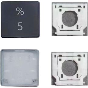 Replacement Digital 5 Keycap Keys and Hinges Compatible for Surface Laptop 3/4/5 13.5/15inch 1867 1868 1872 1873 1950 1951 1952 1953 Keyboard 5 Key Cap (Black)