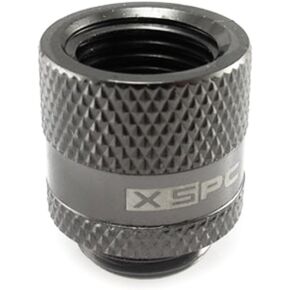XSPC G1/4" Male to Female Rotary Fitting, Black Chrome