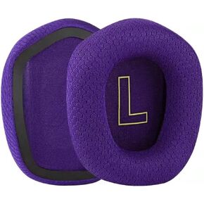 G733 Mesh Fabric Ear Pads Replacement Ear Pads Cushions Compatible with Logitech G733 Lightspeed RGB Wireless Headphones High-Density Memory Foam Earpads Earmuffs Ear Cups Cover Repair Parts - Purple