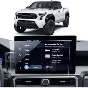 Matte Screen Protector for 2024 2025 Toyota Tacoma Limited/Trailhunter/TRD Pro Accessories Navigation Touchscreen Protector Film Tempered Glass HD Clear 14''
