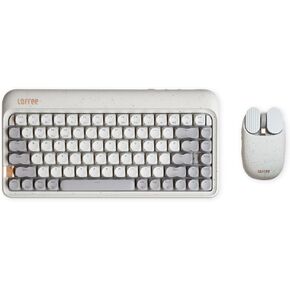 LOFREE Zero ARTZ Mechanical Keyboard with Terrazzo Mouse, 75% Rechargeable Hot-swappable Keyboards with 3 Types Connection for Windows, Mac OS, Linear Switches/Terrazzo Grey