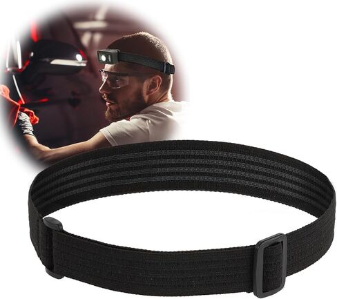 Elastic Headlamp Strap Replacement Headband,4 Layers of Non-Slip Silicone Strips,for Most Black Diamond Petzl Energizer Pelican Fenix Headlamps 1"Width Comfortable Band (Classic, 1) in Saudi Arabia