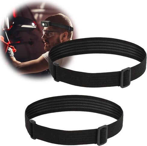 Elastic Headlamp Strap Replacement Headband,4 Layers of Non-Slip Silicone Strips,for Most Black Diamond Petzl Energizer Pelican Fenix Headlamps 1"Width Comfortable Band (Classic, 1) in Saudi Arabia