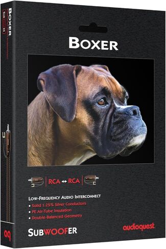 AudioQuest Boxer، كابل مضخم صوت RCA ذكر إلى RCA ذكر، 2 متر/6.56 قدم in Kuwait