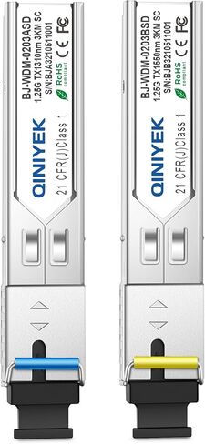 زوج واحد من وحدة Simplex LC 3KM، موصل ألياف أحادي الوضع 1.25G، SFP-WDM-SM 1000BASE BiDi 1310nm/1550nm SFP وحدة إرسال واستقبال in Kuwait