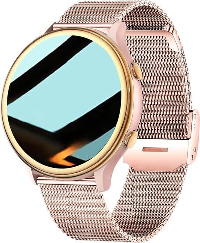 LAKEYLOYI Smart Watch for Women Men can Call and Text Answer Make Calls 1.43" AMOLED Full Touch Ultra-Thin Smartwatches 100 Sport Waterproof Fitness Tracker Smartwatch for Android iOS (D-Pink) in Saudi Arabia