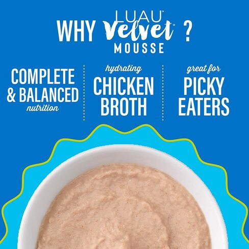 Tiki Cat Luau Velvet Mousse Wet Cat Food, Variety Pack, 2.8oz Pouch, 12ct in Saudi Arabia