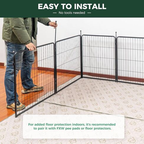 FXW Rollick Dog Playpen with Sun Shade, 24"H, 16 Panels in Saudi Arabia