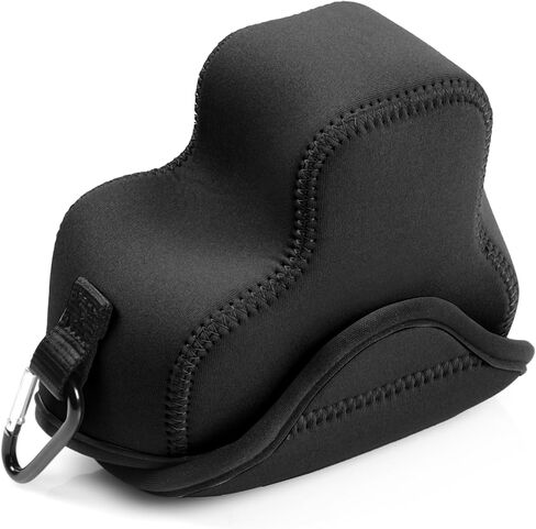 MegaGear Neoprene Camera Case for Canon EOS R100 (18-45mm)- Stylish and Protective Digital Photography Bag - Black in Saudi Arabia