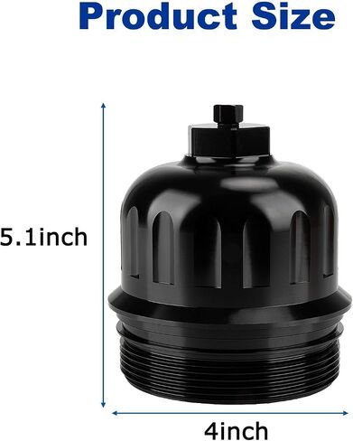 PSLER 134001 Fuel Filter Housing Cap for Chevy Silverado/GMC Sierra 2500HD 3500HD 2017-2024 Duramax 6.6L L5P, Cruze 2014-2015 2.0L Aluminum Billet in Kuwait
