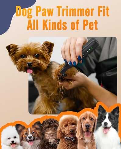 oneisall Dog Paw Trimmer,Corldless Paw Trimmer for Dogs with Double Blades,Quiet 2 Speed Small Dog Grooming Clippers for Paws, Eyes, Ears, Face, Rump (White) in Saudi Arabia