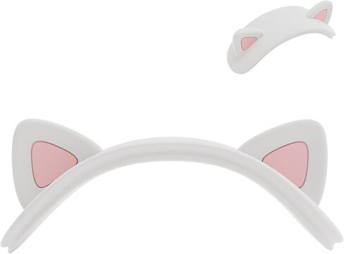 Headband Cover for AirPods Max, Cute cat Ears Design Soft Silicone Headphone Headband Protectors/Comfort Cushion/Top Pad Protector Sleeve Compatible with Apple AirPods Max,Provided by LTGEM (White) in Saudi Arabia