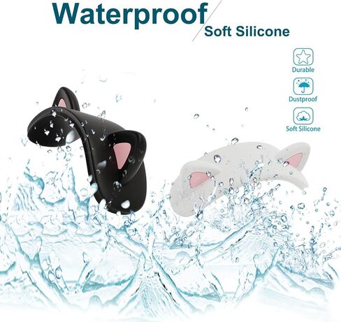 Headband Cover for AirPods Max, Cute cat Ears Design Soft Silicone Headphone Headband Protectors/Comfort Cushion/Top Pad Protector Sleeve Compatible with Apple AirPods Max,Provided by LTGEM (White) in Saudi Arabia