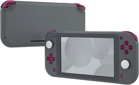eXtremeRate Clear Candy Pink Replacement ABXY Home Capture Plus Minus Keys Dpad L R ZL ZR Trigger for Nintendo Switch Lite, Full Set Buttons Repair Kits with Tools for Nintendo Switch Lite in Kuwait