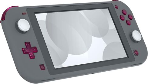 eXtremeRate Clear Candy Pink Replacement ABXY Home Capture Plus Minus Keys Dpad L R ZL ZR Trigger for Nintendo Switch Lite, Full Set Buttons Repair Kits with Tools for Nintendo Switch Lite in Kuwait