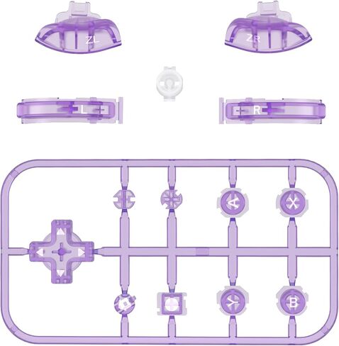 eXtremeRate Clear Candy Pink Replacement ABXY Home Capture Plus Minus Keys Dpad L R ZL ZR Trigger for Nintendo Switch Lite, Full Set Buttons Repair Kits with Tools for Nintendo Switch Lite in Kuwait