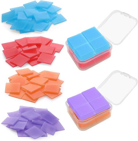 80pcs Diamond Painting Glue Clay, Colorful Painting Clay Wax Embroidery Cross-Stitch Painting Set Tool DIY Diamond Wax Tool for Embroidery Accessories,2 x 2cm(4 Colors) (Multicoloured) in Kuwait