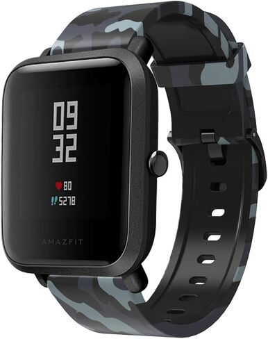 FitTurn 3-PACK Bands Compatible with Rinsmola 2021 Smart Watch Bands Silicone Soft Quick Release Wristband Replacement Straps for Rinsmola SmartWatch Band Accessories Women Men (Camouflage tricolor) in Saudi Arabia