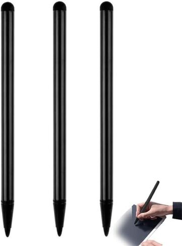 3Pcs Stylus Pens for Touch Screens,3 in 1 Stylus Universal High Sensitivity and Pencil for iPad,Compact and Light Pen for All Touch Screen Devices Accessories (Black) in Kuwait