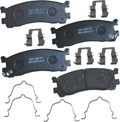 Bendix SBC924 Premium Brake Pad Set for Hyundai Elantra 2010-2007,Sonata 2010-2003,Tiburon 2008-2003,Tucson 2009-2005, Kia Magentis 2010-2003,Optima 2010-2003,Soul 2013-2010,Sportage 2010-2005-(REAR) in Saudi Arabia