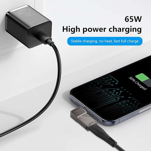 Gintooyun 2PCS USB C إلى TIP TIP شحن محول المحول 100W 5A نوع الكمبيوتر المحمول C المدخلات الإناث إلى الزاوية اليمنى محول قابس مستطيل زاوية النحافة لـ E440 E450 E560 E560 T430 T440 T440S (مقبس مربع) in Kuwait