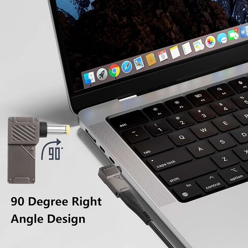 GINTOOYUN 2PCS USB C to Slim Tip Charging Converter Adapter 100W 5A Laptop Type C Female Input to Right Angle Slim Tip Rectangle Plug Converter for E440 E450 E550 E560 T430 T440 T440S (Square Socket) in Saudi Arabia