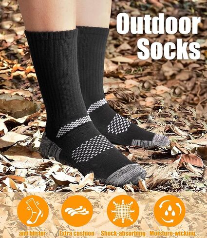 جوارب عمل طاقم العمل المذكورة للرجال ، رطوبة فتيل جوارب الحذاء الجوارب الرياضية لعجلات رياضية للمشي لمسافات طويلة تعمل in Kuwait