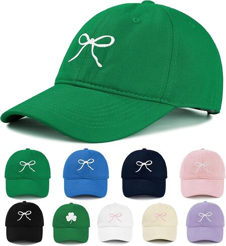Zando Bow Baseball Cap for Women Men Girls Dad Trendy Adjustable Trucker Hat Cute Y2k Travel Golf Sprts Sun Hats Accessories in Saudi Arabia