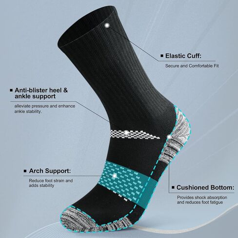 جوارب عمل طاقم العمل المذكورة للرجال ، رطوبة فتيل جوارب الحذاء الجوارب الرياضية لعجلات رياضية للمشي لمسافات طويلة تعمل in Kuwait