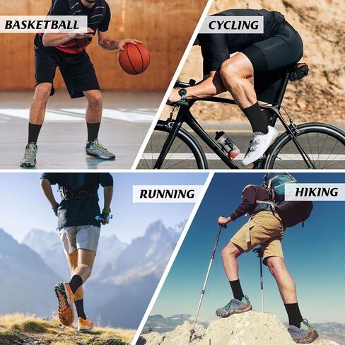 جوارب عمل طاقم العمل المذكورة للرجال ، رطوبة فتيل جوارب الحذاء الجوارب الرياضية لعجلات رياضية للمشي لمسافات طويلة تعمل in Kuwait