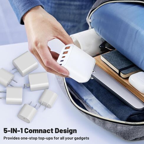كتلة شاحن سريع iPhone USB C، 2 حزمة 20 وات USB C قابس شحن جداري، صندوق مكعب مكعبات محول الطاقة من النوع C PD لهاتف Apple iPhone 16/15 Pro Max/15 Pro/14 Pro Max/14 Pro/13/12 Mini/11/XS /XR، آيباد برو in Kuwait