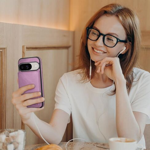 تم تصميمه لـ Google Pixel 9 5G/Pixel 9 Pro Case Wallet مع حامل البطاقة ، [غطاء المشبك المغناطيسي] in Kuwait