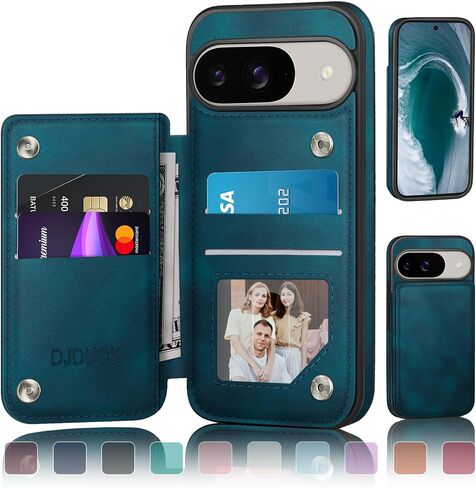 تم تصميمه لـ Google Pixel 9 5G/Pixel 9 Pro Case Wallet مع حامل البطاقة ، [غطاء المشبك المغناطيسي] in Kuwait