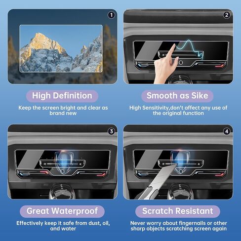 LUWU Screen Protector Compatible with 2023 2024 2025 Atlas Tiguan Taos Accessories 2024 2025 Taos Atlas Tiguan Screen Protector 2025 VW Taos Atlas Nano Climate Touchscreen 2PCS in Saudi Arabia