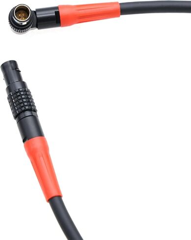 Light Ranger to MDR4 MDR3 Serial Data Power Cable for Preston, 4 Pin Right Angle Rotate to Straight, Black Connector, 60cm in Saudi Arabia