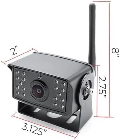 Falconeye Electronics 2nd Generation 200-300ft Range Range Camera Camera للشاحنات والأساطيل. HD ، 7inch LCD (نظام 2 كام) in Kuwait
