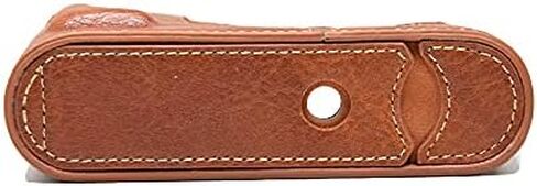for Leica Q Case, BolinUS Handmade PU Leather Half Camera Case Bag Cover Bottom Opening Version for Leica Q with Hand Strap (Black) in Kuwait