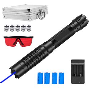 Adjustable Rechargeable Handheld Flashlight for Camping | Hiking | Fishing, 1500m Long Range, Black
