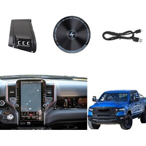 for Dodge RAM Phone Mount,15W Magnetic Wireless Charging,Only Supports RAM 12 inch Screen，2025 Dodge RAM Phone Holder,Made for 2019-Present RAM