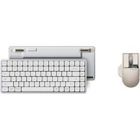 LOFREE Flow84 Low Profile Mechanical Keyboard with PBT Mouse, 75 percent Rechargeable Wireless Keyboards with Bluetooth and Wired Connection