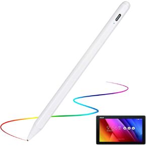 Stylus Pen for Asus Transformer Book VivoBook Pencil, Evach Capacitive Eletronic Digital Pen with 1.5mm Ultra Fine Tip Styli for Asus Transformer Book VivoBook, Good for Drawing and Writing,White
