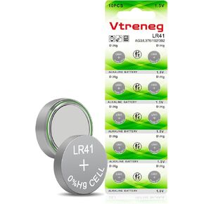10 Pack LR41 Button Batteries AG3 392 384 192 L736 L736f 1.5V Alkaline Battery for Thermometer