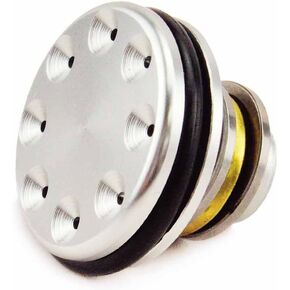 Piston Head Aluminum Precision CNC Machined - Grey