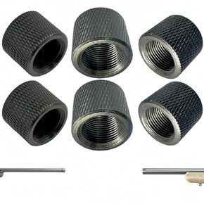 6 Pack Thread Protector for .22LR .223, 1/2 x 28 Thread Protector, Durable, Cerakoted Finish