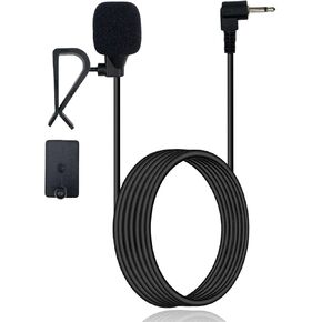 Car Microphone 2.5mm Car External Vehicle Stereo Radio Replacement Mic Compatible with Pioneer AVH-2400NEX MVH1400NEX DMH-1500NEX AVH-1400NEX GPS DVD