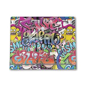 Glossy Glitter Tablet Skin Compatible with Alienware X16 R2 (2024) - Funky Graffiti - Premium 3M Vinyl Protective Wrap Decal Cover - Easy to Apply | Crafted in The USA by MightySkins