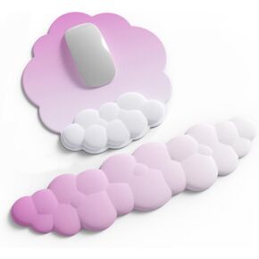Colorful Wireless Keyboard+Cloud Mouse Pad Wrist Support