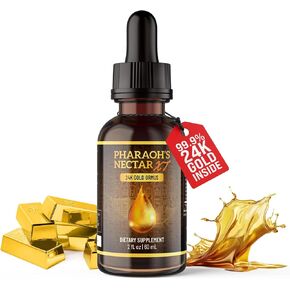 Pharaoh's Nectar XT 24K Monoatomic Gold Ormus - Activates Pineal Gland DNA - Unlocks Light Speed Manifestation, 30 Servings