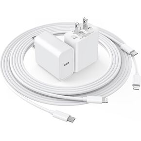 [MFi Certified] iPhone 14 Charger Fast Charging, 2 Pack PD 20W Type C Charger Fast Charging Block with 6FT USB C to Lightning Cable Cord Compatible for iPhone 14/14 Pro/14 Pro Max/13/12/11/XS/XR/X/8